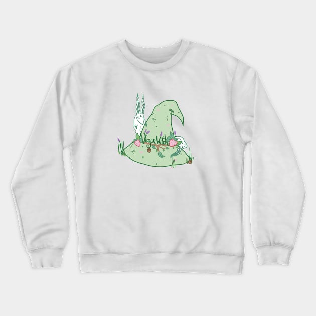 Vegan Witch Crewneck Sweatshirt by Ventderrmidi